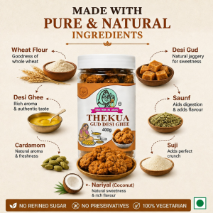 Dadi Maa Ke Laddu Traditional Desi Ghee Gud Thekua 400g
